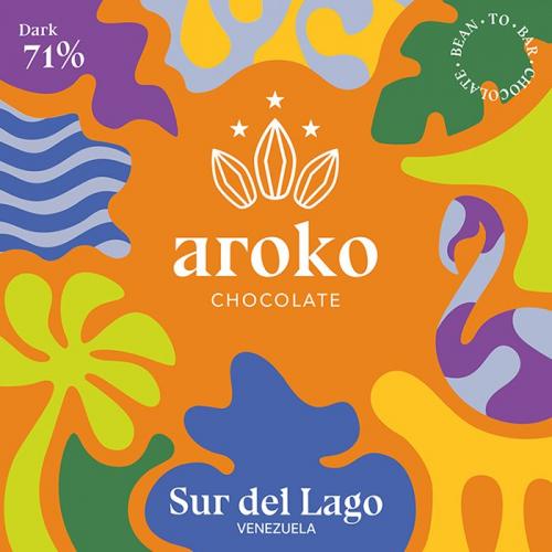 Tavoletta cioccolato fondente Sur del Lago 71% - Aroko Chocolate