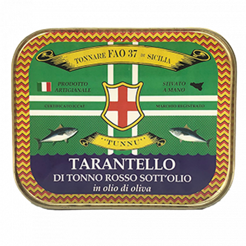 Tarantello di Tonno Rosso sott’olio in olio di oliva 330g - Tunnu