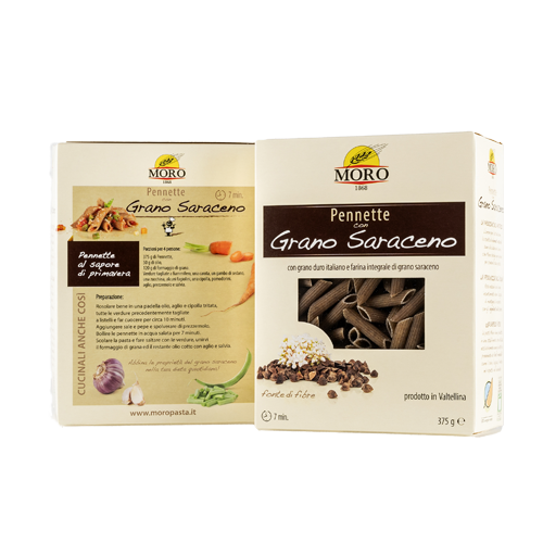 Pennette con grano saraceno integrale 375g - Moro Pasta